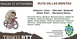 Mendiola - Monasterioguren - Aberasturi - San Vitor - Santa Isabel - Andollu - Vitoria (45 km)